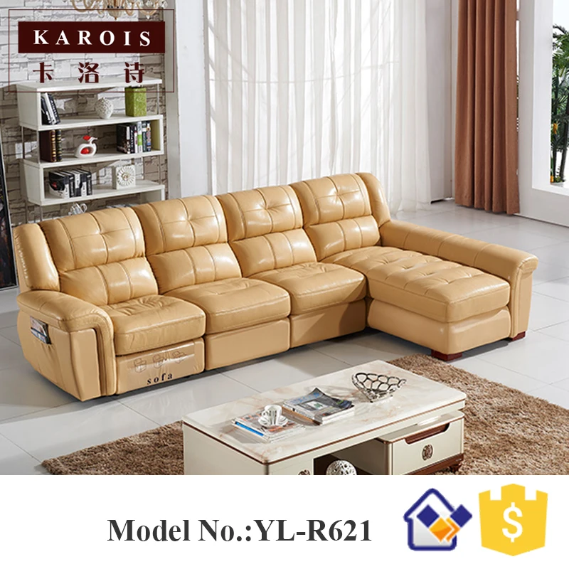 Новейший электрический кожаный откидной диван для гостиной R621|leather recliner sofa