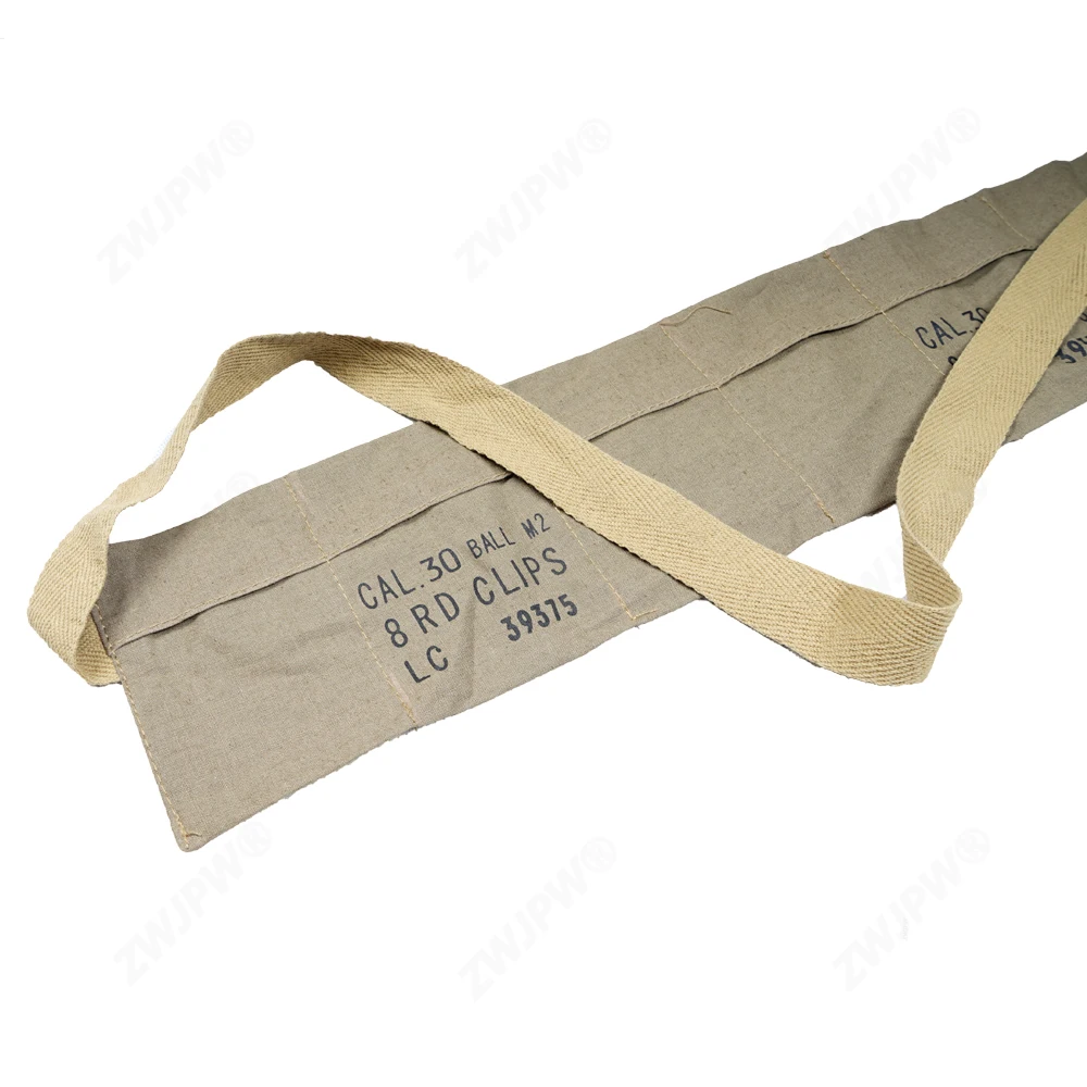 WWII WW2 американская армейская Портативная сумка для хранения патронов CAL.30 BALL M2 8RD