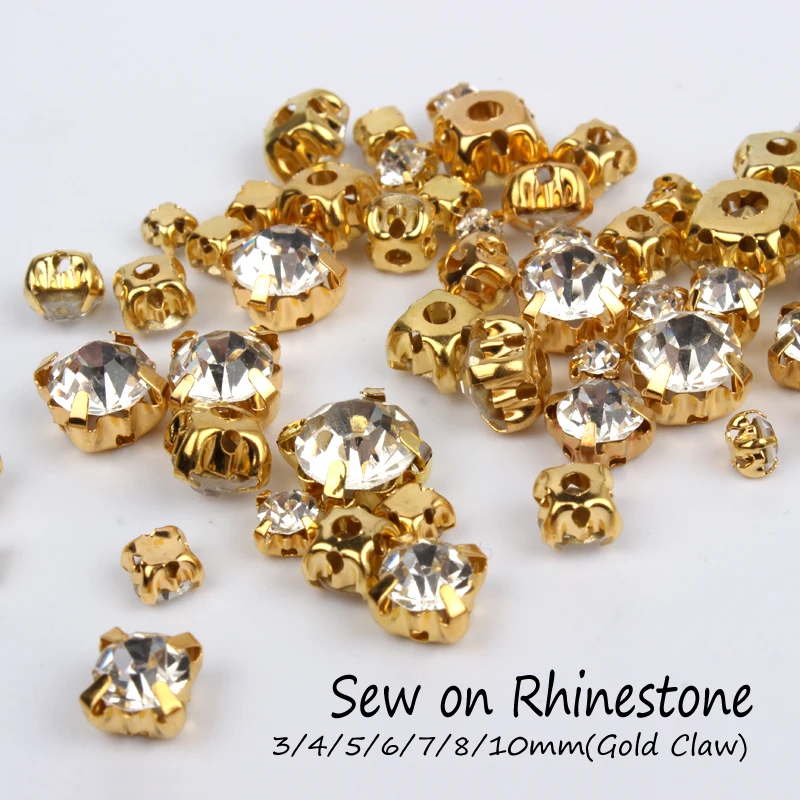 Блестящие прозрачные кристаллы 3 мм 10 набор для шитья самостоятельного