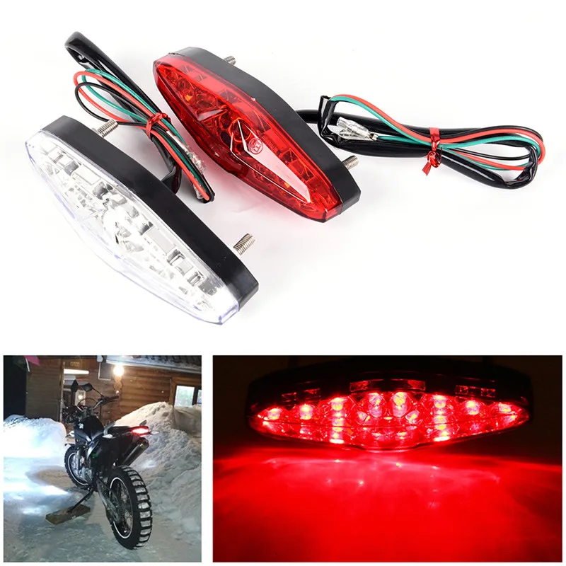 2018 Новый 12В 15 LED мотоцикл интегрированный тормоз поворотники задние | Отзывы и видеообзор -32907590033