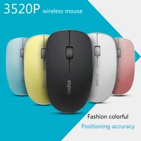 original rapoo wireless silent gaming optical mouse with 1000dpi super slim portable mini receiver for laptop computer home