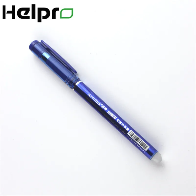Helpro 3 шт синие чернила стираемая ручка Канцелярия для учеников письменная