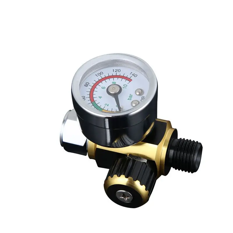

1pcs Air Line Control Compressor Pressure Gauge Relief Regulating Regulator pressure regulator spray gun regulator