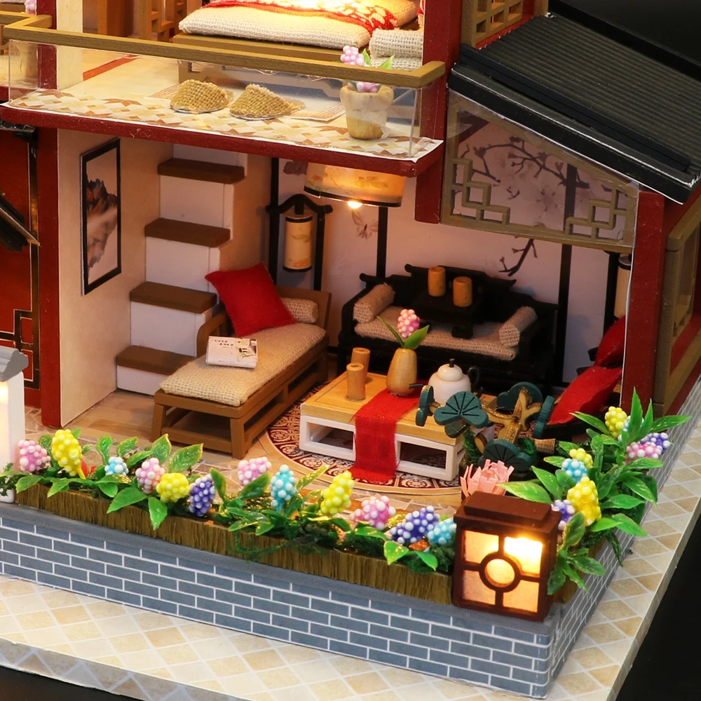 Новый миниатюрный кукольный домик деревянный мебель для сборки 3d Diy пазл игрушки