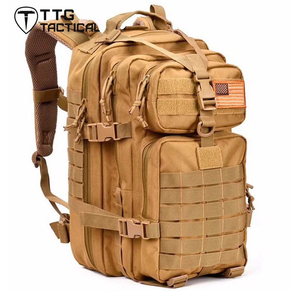 TTGTACTICAL Новое поступление 34L MOLLE тактический рюкзак высокое качество MOLLE военный рюкзак 3P атакованный рюкзак для пешего туризма кемпинга