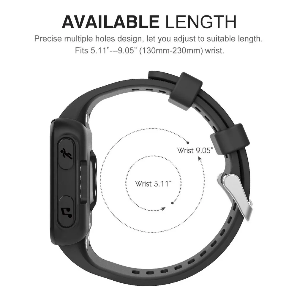 Мягкий силиконовый сменный ремешок для часов Garmin Forerunner 35 GPS Смарт часы бега