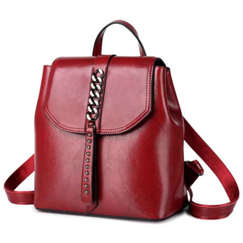 Senkey СТИЛЬ круглым носком и металлическими заклепками женская сумка-рюкзак из