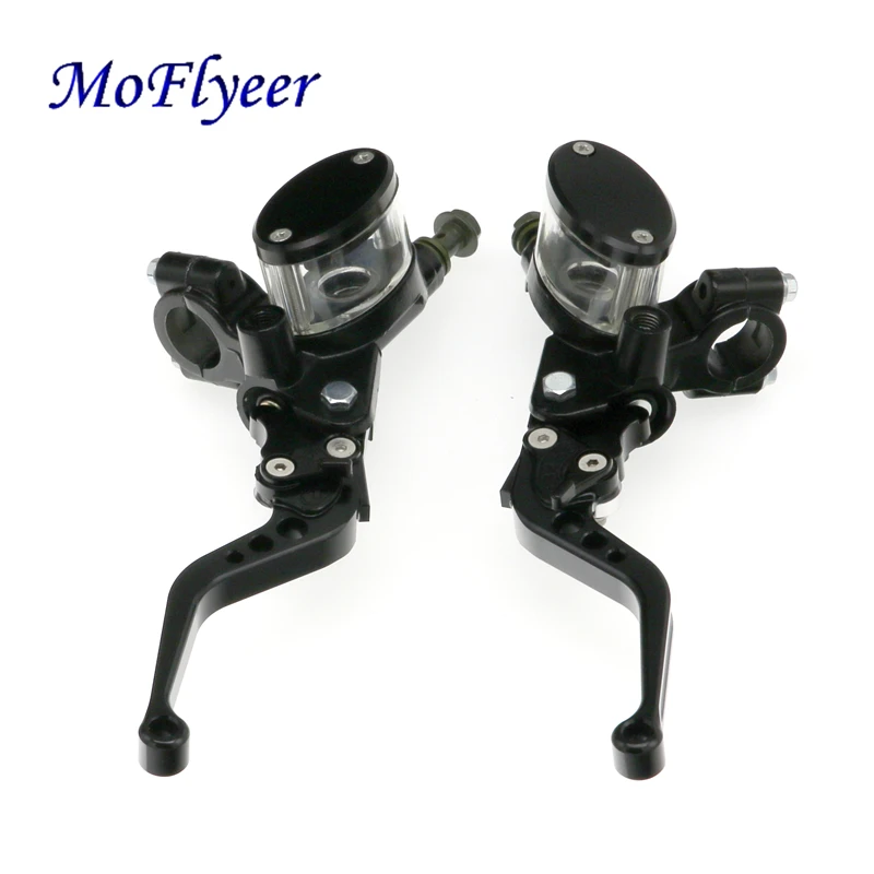 

LMoDri Universal Motorcycle CNC Aluminum Solid Color Master Cylinder Reservoir Hydraulic Brake Clutch Lever