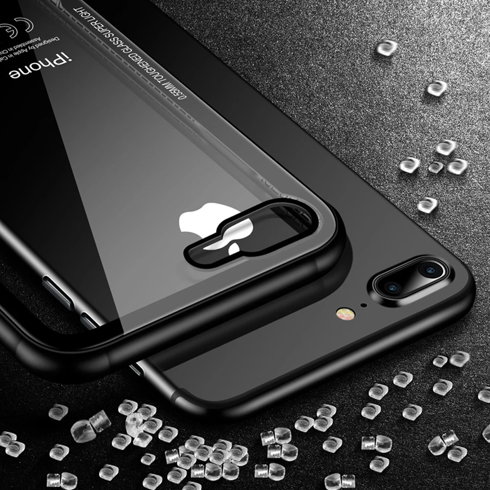 Чехол из закаленного стекла RZP для iPhone X 8 7 6s Plus чехлы телефонов Роскошный ультра