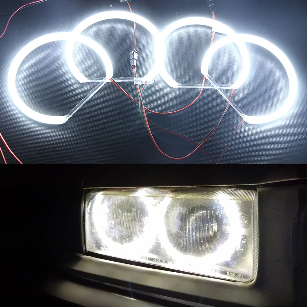12 В автомобильный Стайлинг 3014 SMD LED ангельские глаза Halo кольцевой комплект