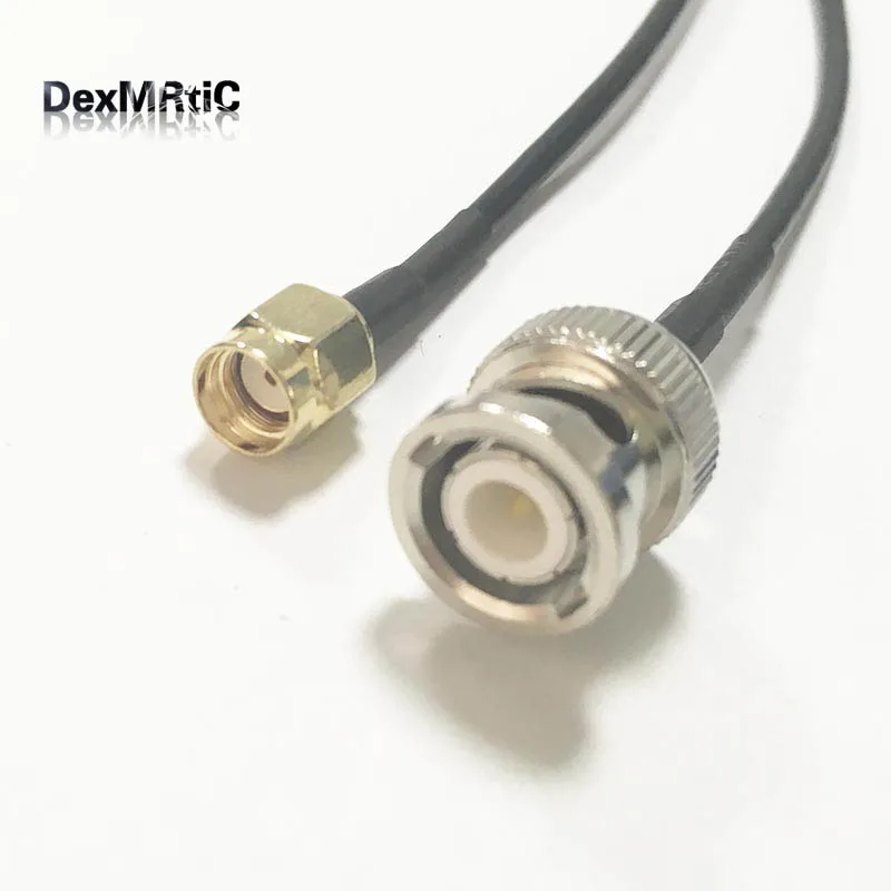 1 шт. Новый BNC штекер к RP SMA гнездовой штырь RG174 коаксиальный кабель Pigtail 20 см