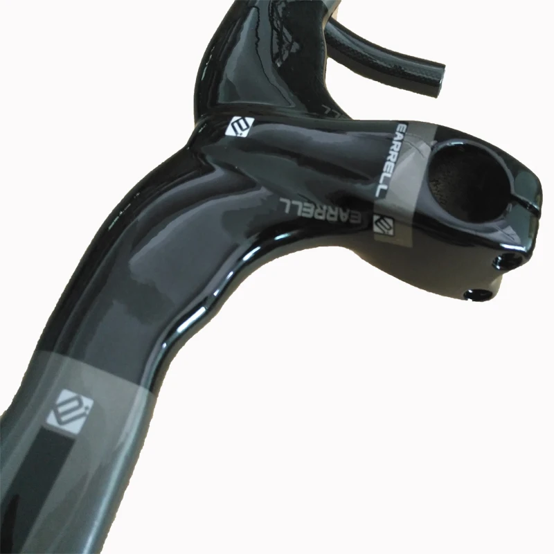EARRELL Bicycle Carbon Road Handlebar Ultra-light Bike Handle Bar Integrated Handlebars and Stem free shipping | Спорт и развлечения