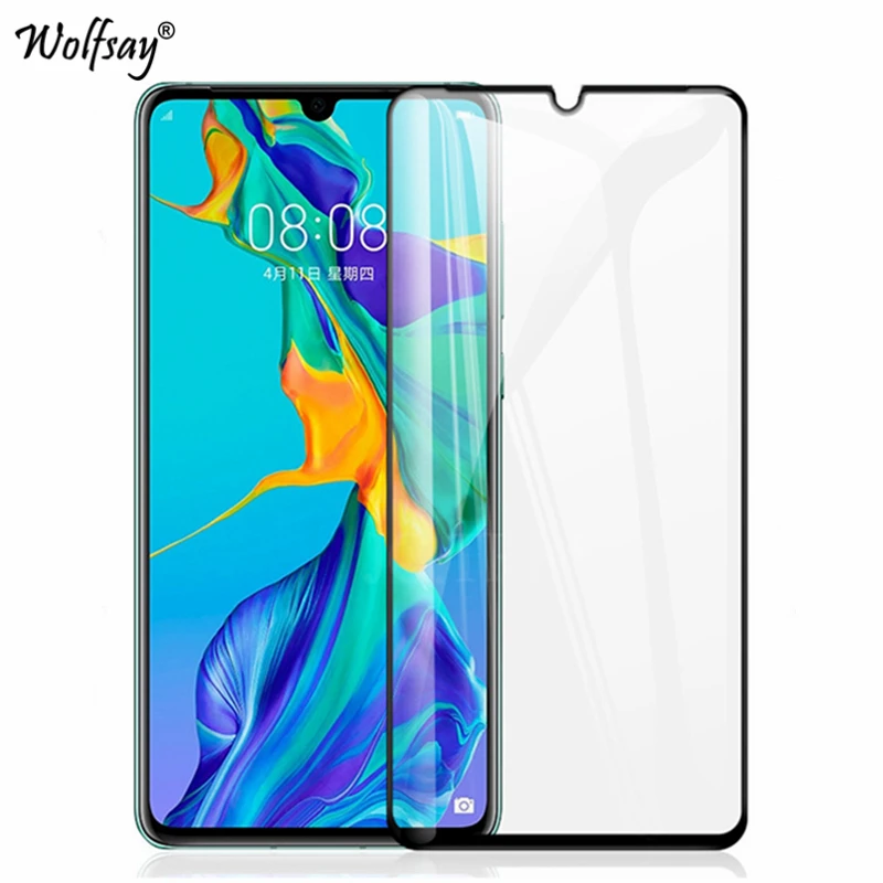 3D изогнутое стекло Huawei P30 Pro защита экрана закаленное для Полное клеевое