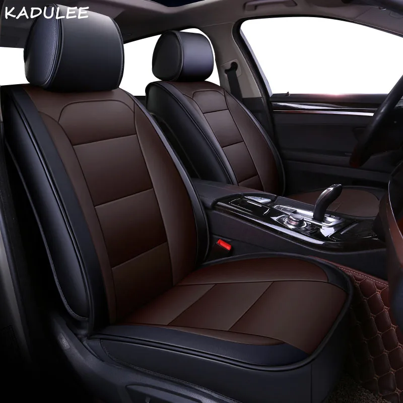 KADULEE pu кожаный чехол для автомобиля nissan qashqai j10 almera n16 note x-trail t31 patrol y61 аксессуары Чехлы для автомобиля - Название цвета: coffee