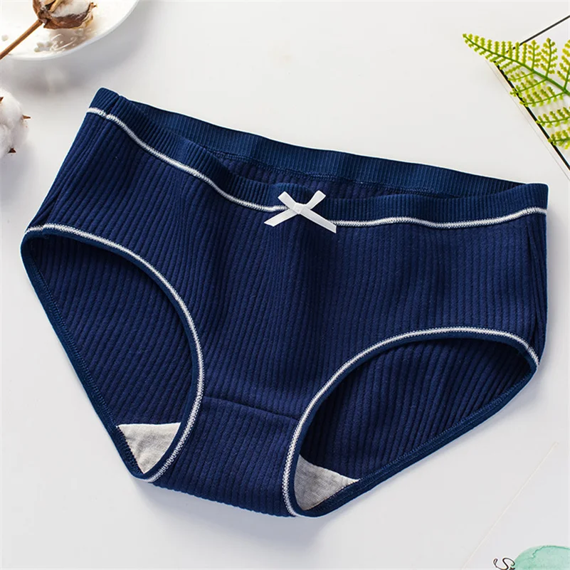 L XXL трусики для женщин хлопковое нижнее белье Однотонные трусы девочек женское