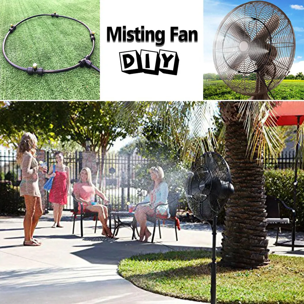 Теплица Misting 2019 наружная Misters система охлаждения 33.3FT линия для патио вентилятор