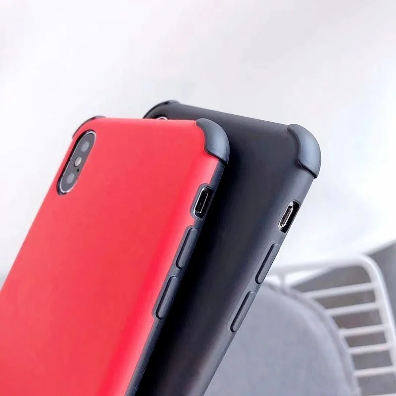 Anti-fall Liquid Silicone Phone Case For iphone 7 Soft TPU XR 6 6S 8 Plus XS Max X Shockproof Hard Bumper Protection Cover |