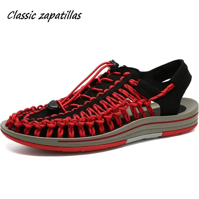 Классические летние мужские сандалии Zapatillas Модная Повседневная дышащая пляжная
