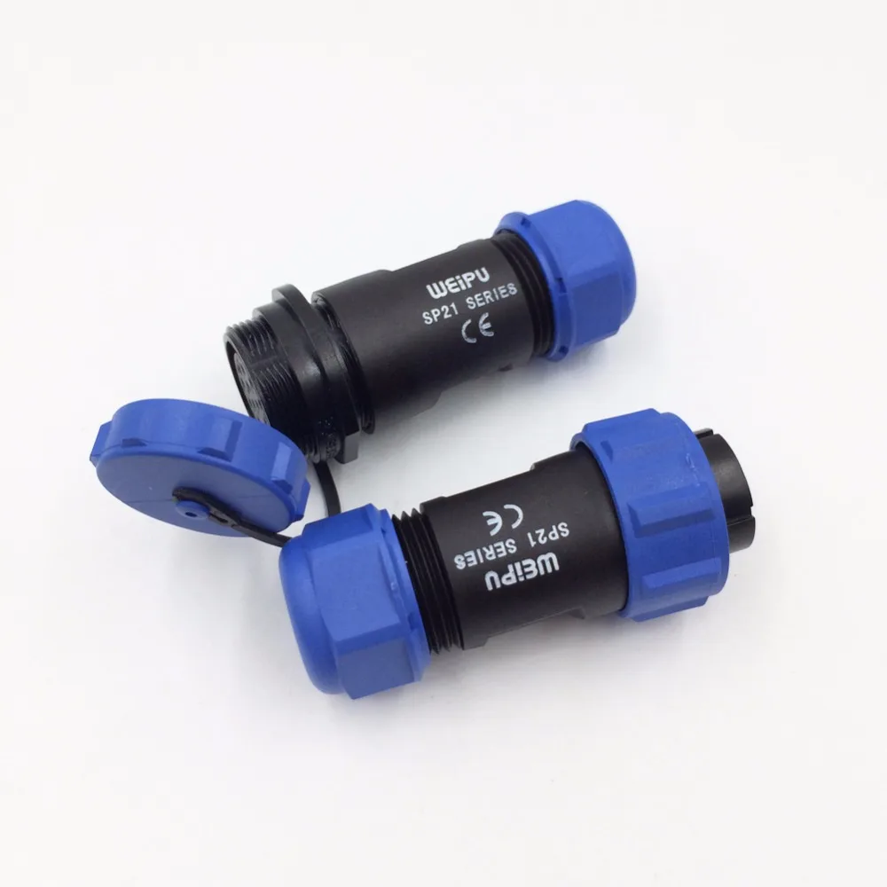Weipu SP21 водонепроницаемый разъем IP68 2 3 4 5 7 9 12-контактный для кабеля SP2110 штекер и SP2111