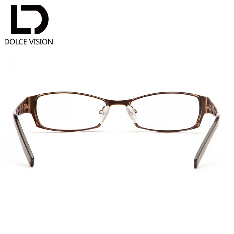 Классические прямоугольные оптические очки dolce vision прозрачные линзы по рецепту