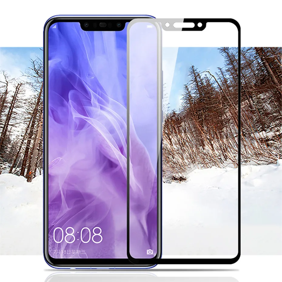 Закаленное стекло для huawei Nova 3 3i 2 2i полное покрытие экрана протектор P smart plus honor 8