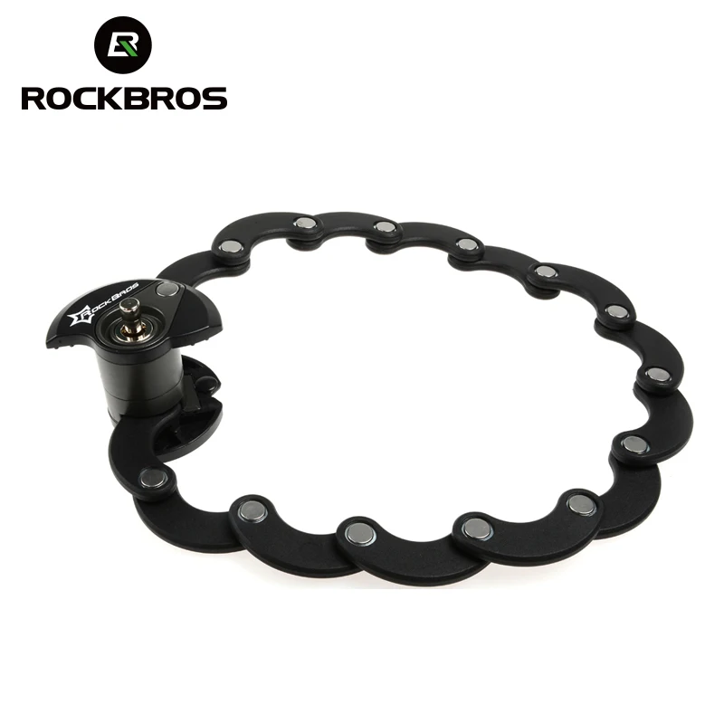 ROCKBROS Противоугонный замок для велосипеда, замок для цепи, Складной Замок Гамбург, стильный велосипедный замок, высокое качество, Противоугонный замок, 4 цвета