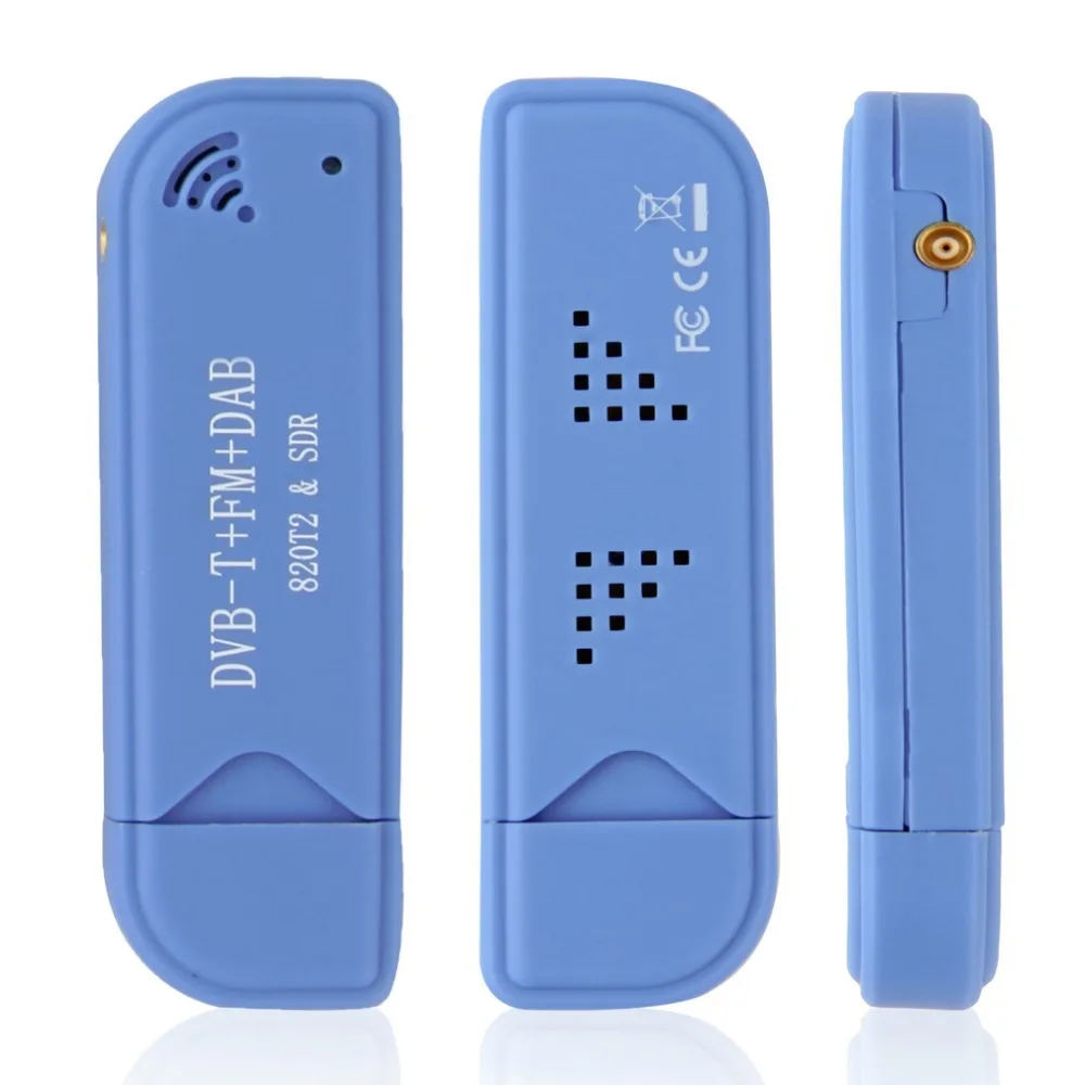 Новые 1 компл. USB 2.0 цифровой dvb-t SDR + DAB FM HD ТВ тюнер приемник палка он RTL2832U R820T
