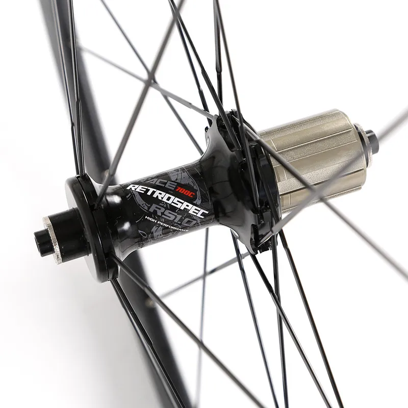 

700C C6.0 super-light aluminum road bicycle sealed bearing wheelset flat spokes racing 40mm rims
