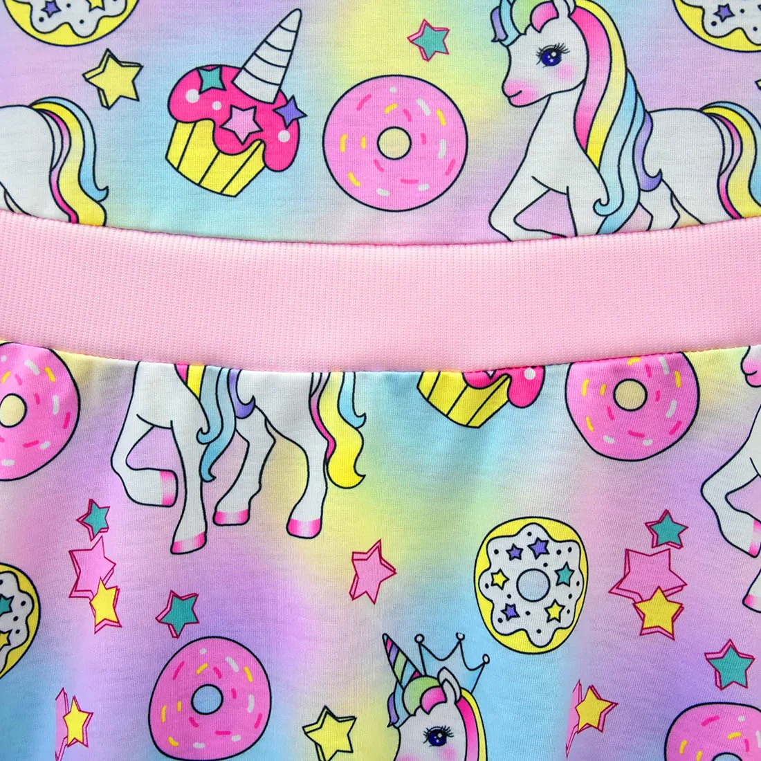 Girls Unicorn Dress Princess Sleeveless Evening Party Dresses for Kids Holiday Birthday Childs Unicorns Nighties Clothes | Детская