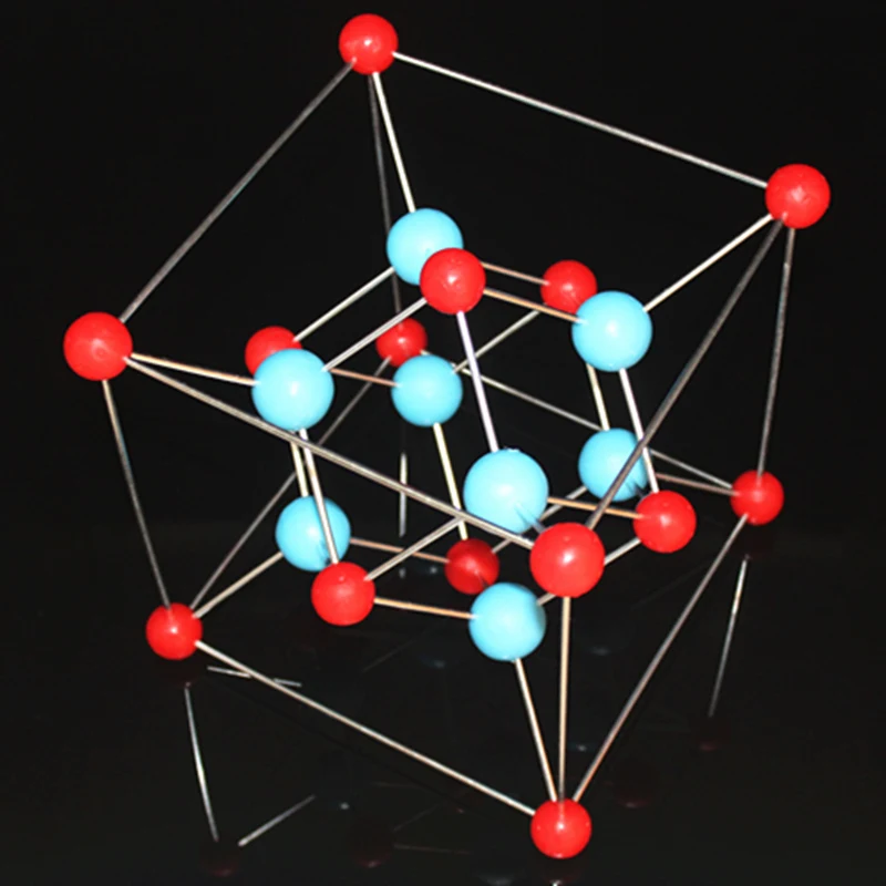 Calciumfluoride Fluorspar Calcium fluoride unit cell crystal structure model CaF2 Inorganic molecular space configuration | Канцтовары