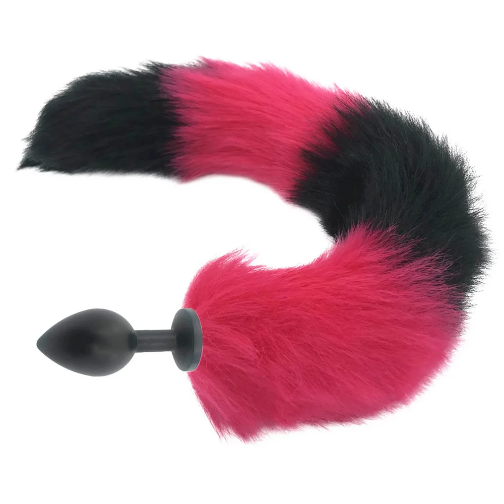 Лисий хвост Анальные игрушки плюшевая силикагелевая пробка интимные для женщин
