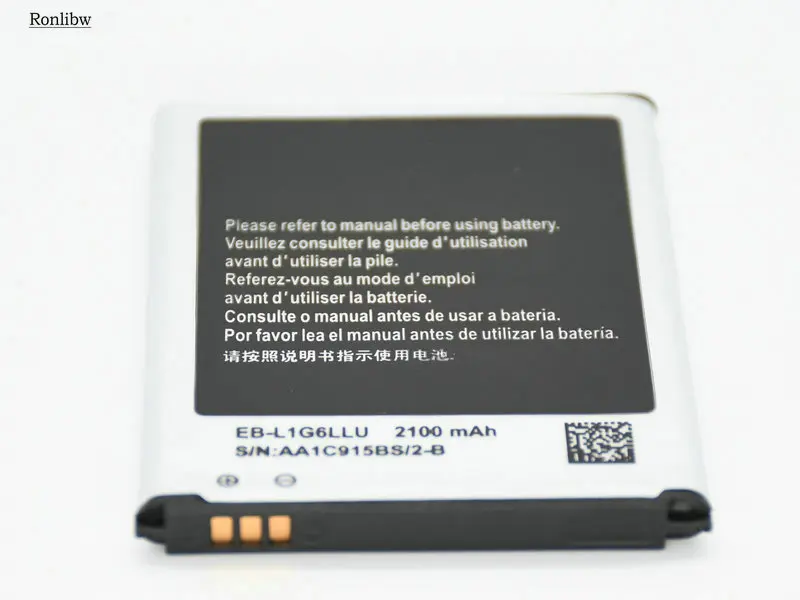 Ronlibw 2 шт. 2100 мАч сменный аккумулятор + зарядное устройство для Samsung Galaxy S3 S 3 i9300 L710