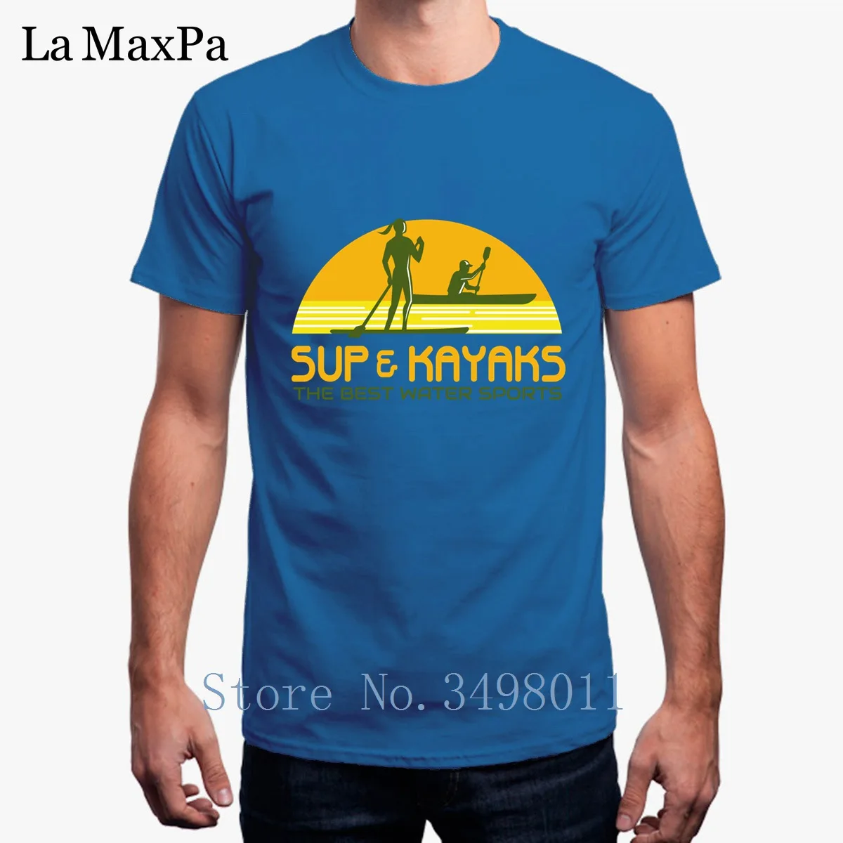 Забавная Мужская футболка Sup And Kayak ретро Спортивная мужская унисекс с круглым