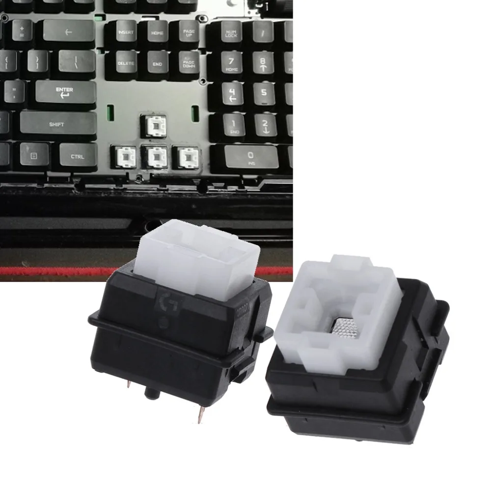 2 шт. оригинальный Ромер-г Переключатель Omron оси для Logitech G910 G810 G413 K840 RGB клавиатура