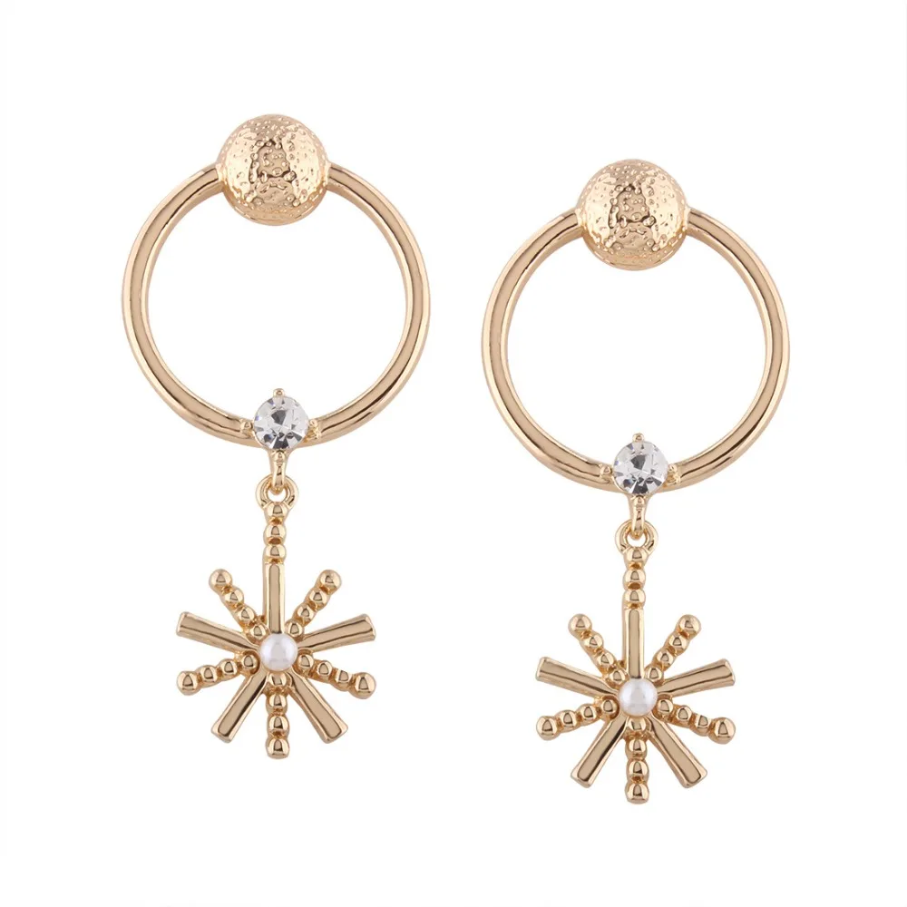 high quality personality circular earrings day star pendant | Украшения и аксессуары