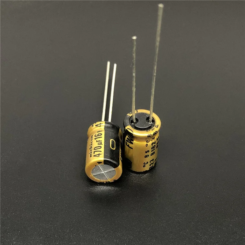 10 шт/100 шт 470мкФ 16В NICHICON FW серии 8х11 5 мм 16V470uF HiFi аудио конденсатор | Электронные