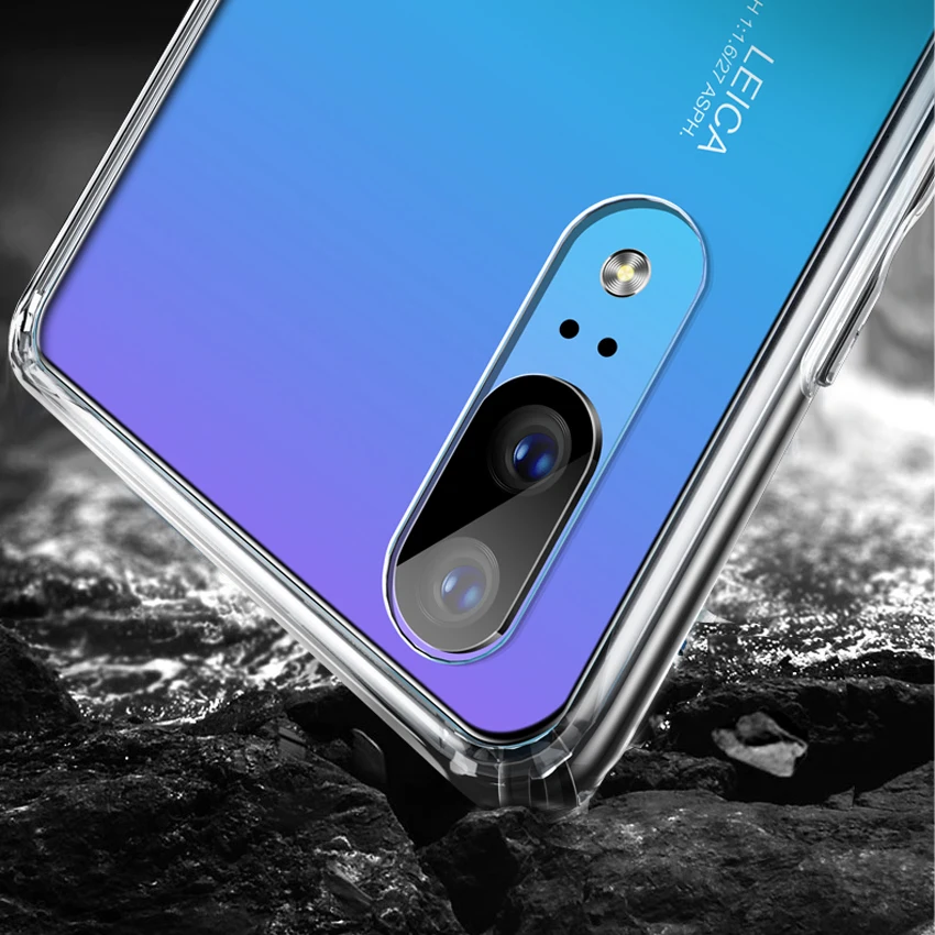 Для Huawei P30 Pro Прозрачный Ультра тонкий мягкий ТПУ чехол для задней панели из
