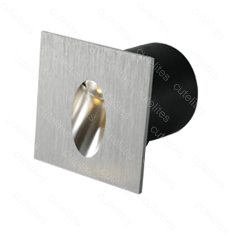 Встраиваемый светодиодный светильник для лестницы Круглый квадратный 1 Вт/3 Вт