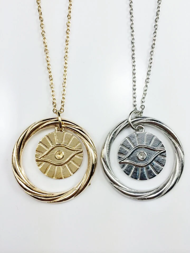 ZRM 20pcs/lot Fashion Movie Charm Jewelry Divergent necklace The original Divergent inspired-The all knowing eye Erudite