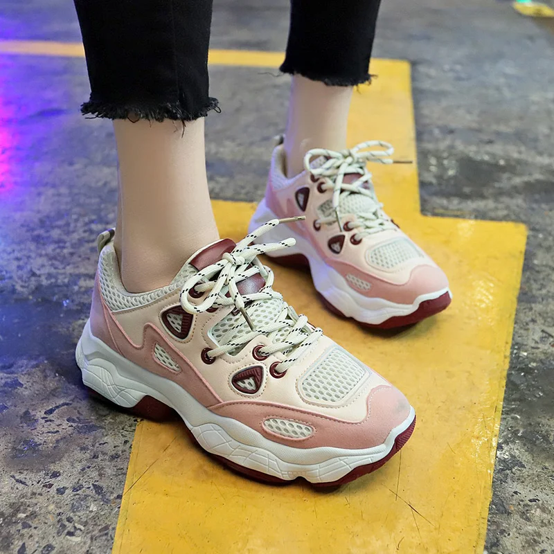 Bjakin/женские кроссовки для бега на не сужающемся книзу массивном каблуке