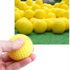 1 шт. желтый Пластик мягкий мяч для гольфа для тренировок в помещении и на улице практика эластичная пена Мячи для гольфа
