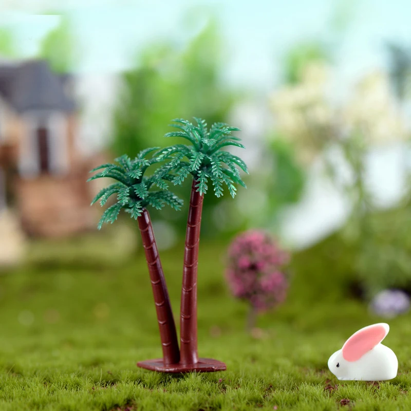 Миниатюрная фигурка кокосового дерева из ПВХ аксессуары сделай сам для