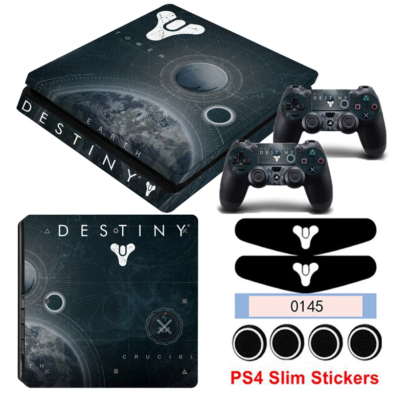 Тонкая наклейка для PS4 игры Destiny 2 s Playstation 4 Slim виниловые наклейки консоли и