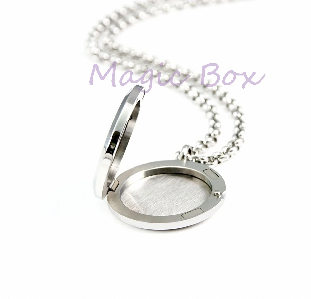 Женское Ожерелье из нержавеющей стали 316L с 8 ватными подушечками|oil diffuser necklace|locket