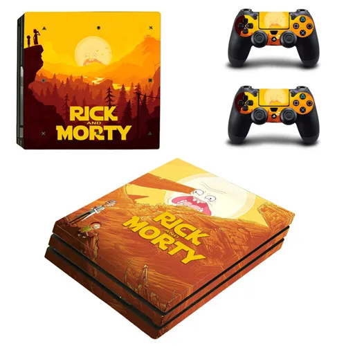 YSP4P-2733 Рик и Морти PS4 Pro кожи наклейка виниловая для sony Playstation 4 консоли и 2 контроллеров PS4 Pro кожи - Цвет: YSP4P-2733