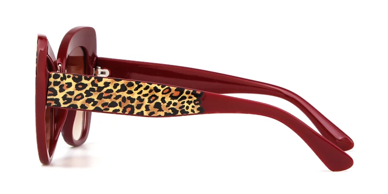 Роскошные Брендовые женские солнцезащитные очки, большие размеры, брендовая дизайнерская большая оправа, винтажная леопардовая черная оправа, солнцезащитные очки кошачьи глаза, Oculos