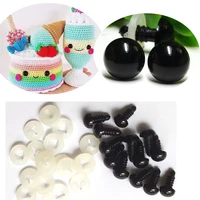 high quality 30pcs black eyes safety eyes with white washers fit for teddy bear 5 18mm