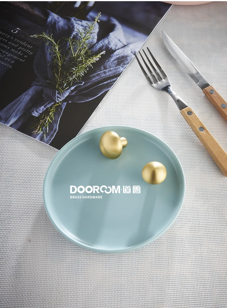 Dooroom латунная фурнитура ручки Гриб Милый шкаф комод для шкафов, ящиков тянет ручки для детской комнаты