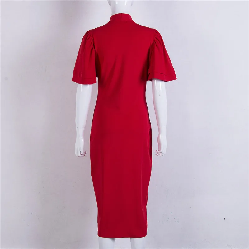 Офисные женские туфли Лидер продаж Модные бинты Bodycon Короткий рукав лук узел