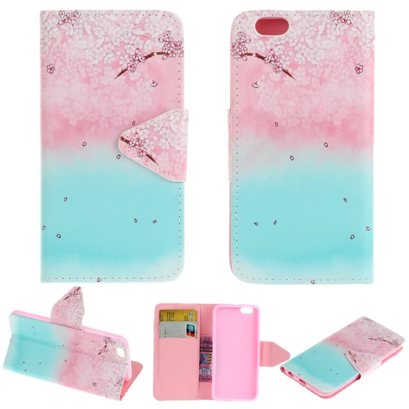 New Leather Flip wallet Case Stand Luruxy Cases Cover For iPhone 5 5s 6 6s 7 Plus Touch Samsung S7 edge A3 A5 J3 J5 2016 | Мобильные